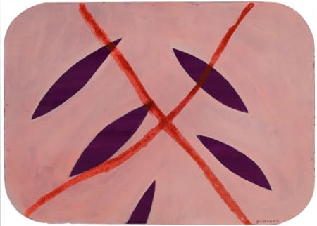 Giulio Turcato — Forme vaganti amaranto